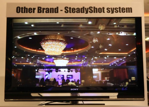 一般內建 SteadyShot 系統的攝錄機品牌實際攝錄情況
