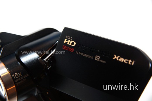 支援全高清 1,080p 攝錄,質素具一定保證。 支援全高清 1,080p 攝錄,質素具一定保證。